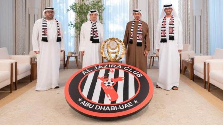 ولي عهد ابوظبي يهنئ الجزيرة بلقب دوري الخليج العربي