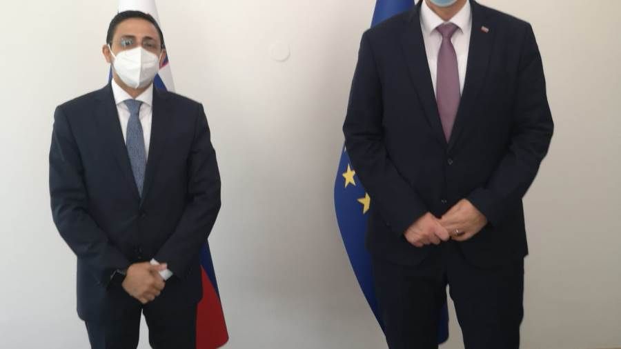 السفير شجاع الدين يبحث مع رئيس البرلمان السلوفيني مستجدات إحلال السلام في بلادنا