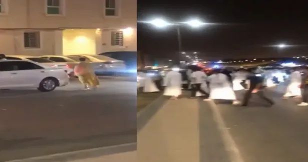 تحرش جماعي بفتاة في شارع عام بـ السعودية.. فيديو مثير ومطالبات واسعة بالقبض عليهم (شاهد)