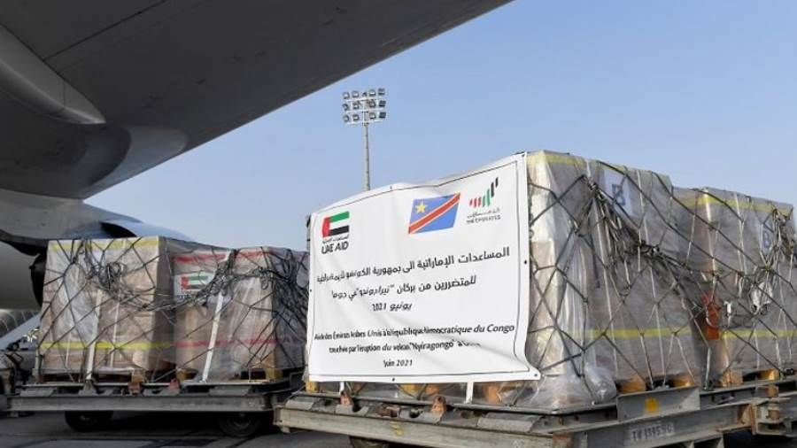 دولة الإمارات تغيث متضرري "بركان الكونغو" بـ51 طناً من المساعدات