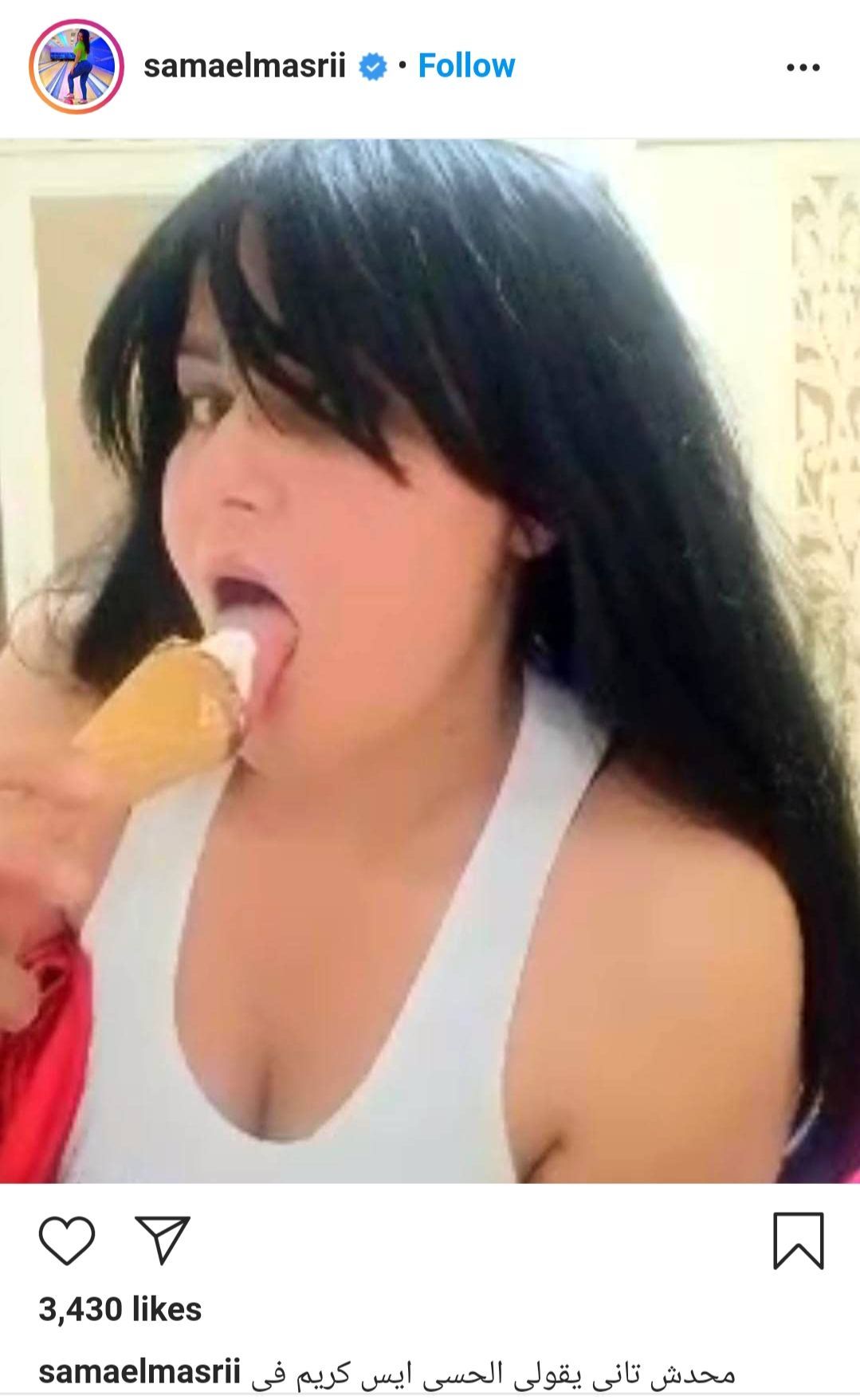 سما المصرى تتخطى الحدود في بث مباشر وتضع هذا الشئ بفمها .. شاهد