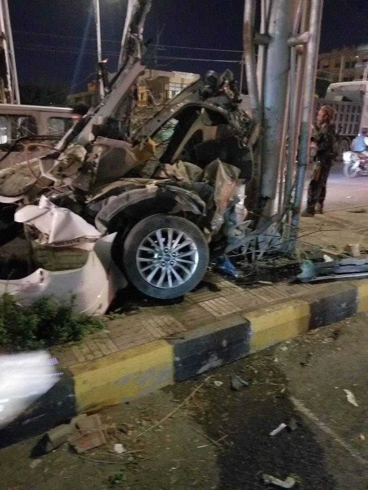 شاهد.. حادث مخيف في شارع الستين بصنعاء مساء اليوم الخميس