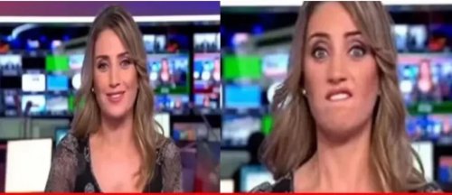 شوف دلوقتي: مذيعة قناة الحدث الجميلة (كريستيان بيسري) نسيت أنها على الهواء مباشر و ما فعلته أمام الكاميرات دون خجل محرج جداً وصدم المشاهدين !! (فيديو)