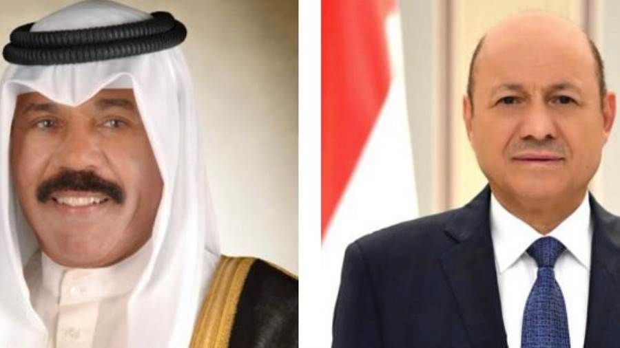 العليمي يتلقى برقية تهنئة من امير دولة الكويت بمناسبة العيد الوطني ٢٢ مايو