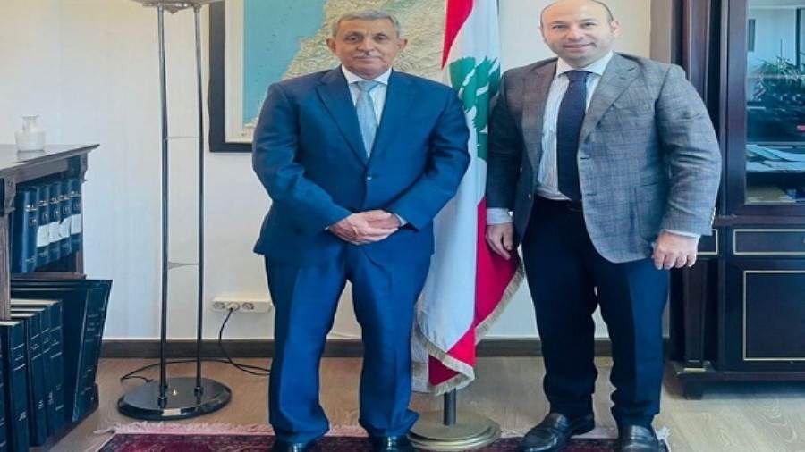 السفير الدعيس يلتقي أمين عام وزارة الخارجية والمغتربين اللبناني