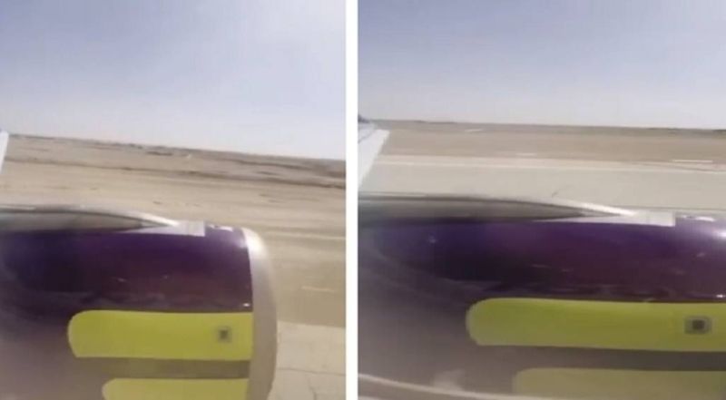 بالفيديو: شاهد لحظة هبوط طائرة إيرباص في الرياض بعد تعطل أحد محركاتها لدقائق