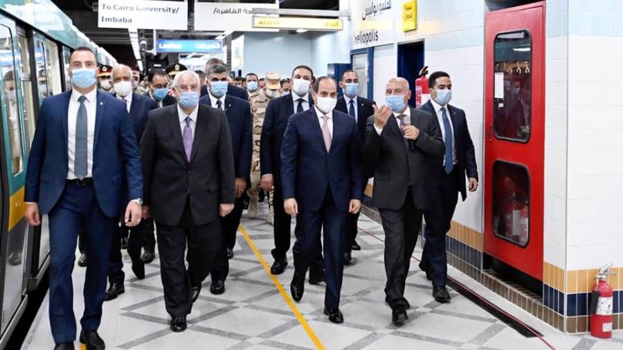 مصر.. افتتاح الرئيس السيسى لمحطة عدلى منصور