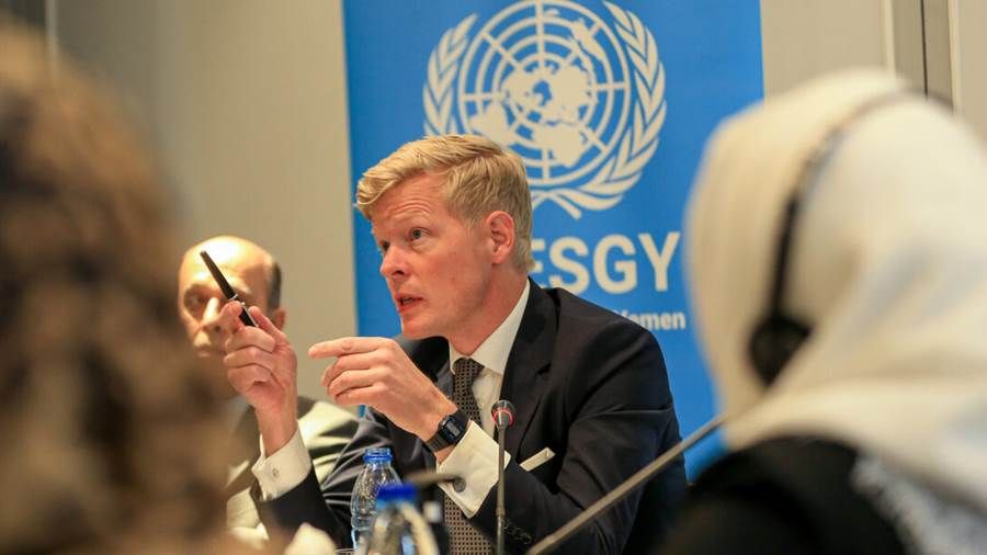 غروندوبرغ يعلن الاتفاق على تثبيت الهدنة الأممية في اليمن