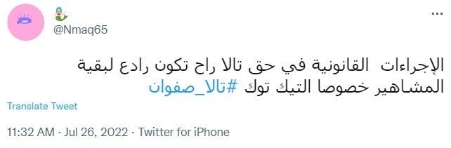 قضية تالا صفوان تعاود فتح النار على مشاهير "تيك توك"