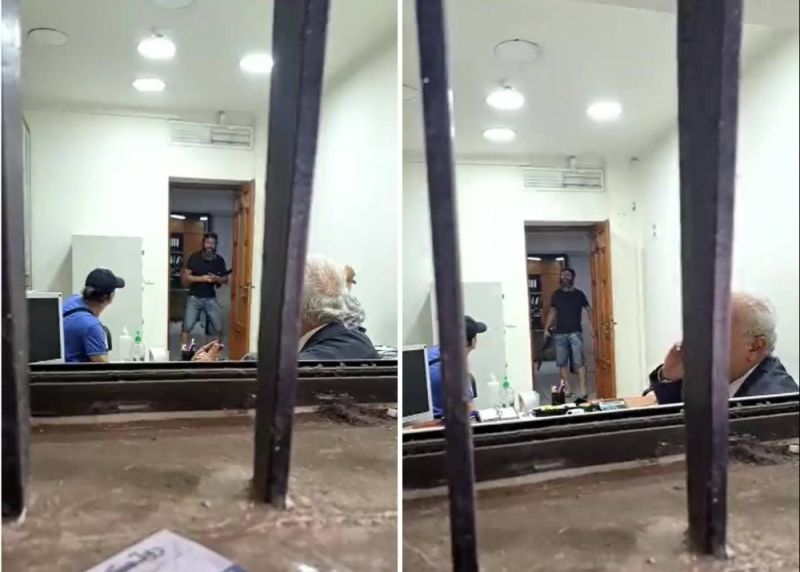 فيديو جديد لمحتجز الرهائن في بنك ببيروت يهدد المسؤولين ويصر على أخذ وديعته بالكامل والكشف عن قيمتها (شاهد)