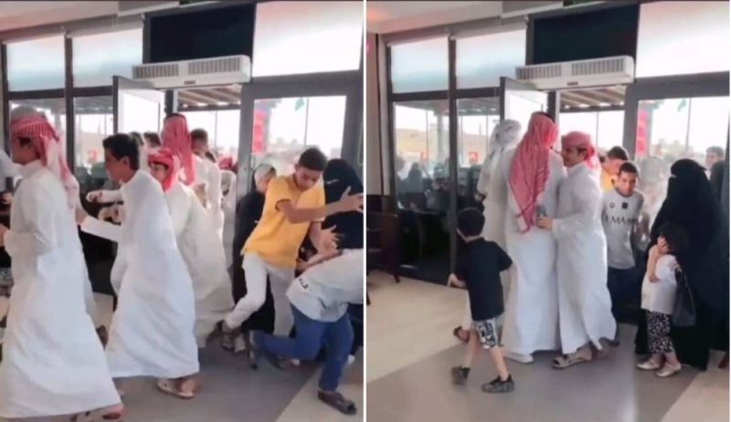 بالفيديو : تدافع وتزاحم عشرات الزبائن في السعودية بأحد محلات بيع القهوة بعد الإعلان عن عرض تخفيض السعر لريال واحد فقط