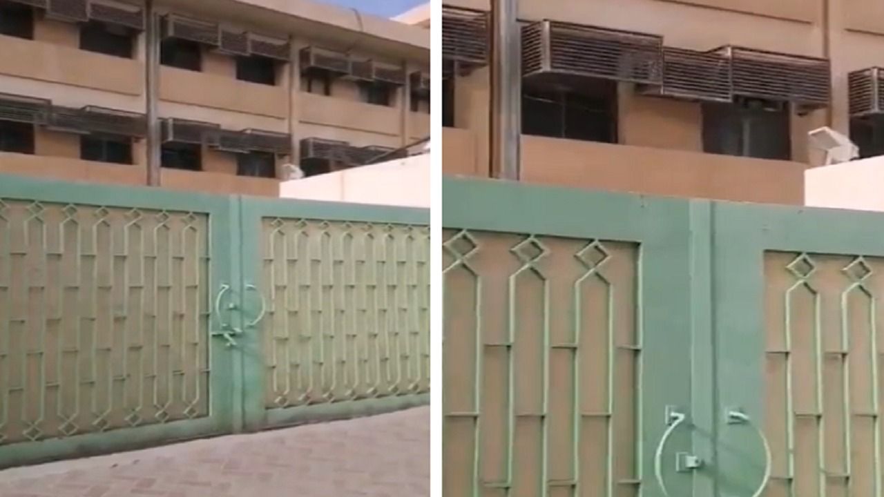بالفيديو.. مدرسة تغلق الأبواب على طالب في محافظة الأحساء السعودية