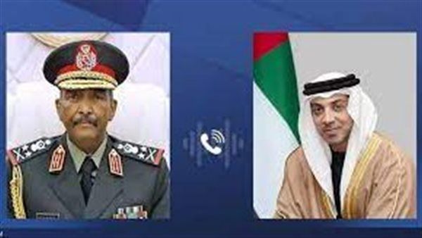 منصور بن زايد يبحث مع البرهان تطورات الأوضاع في السودان