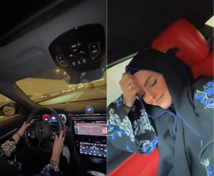 سعودية حسناء تفجر غضب السعوديين بتصرف صادم وجنوني (فيديو)