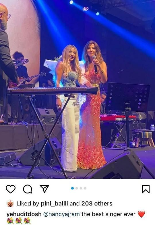 نانسي عجرم ترد على الانتقادات بعد صورتها مع إسرائيلية