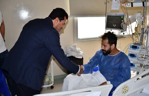 أول ظهور لأحمد رفعت بعد محنته الصحية (صور)