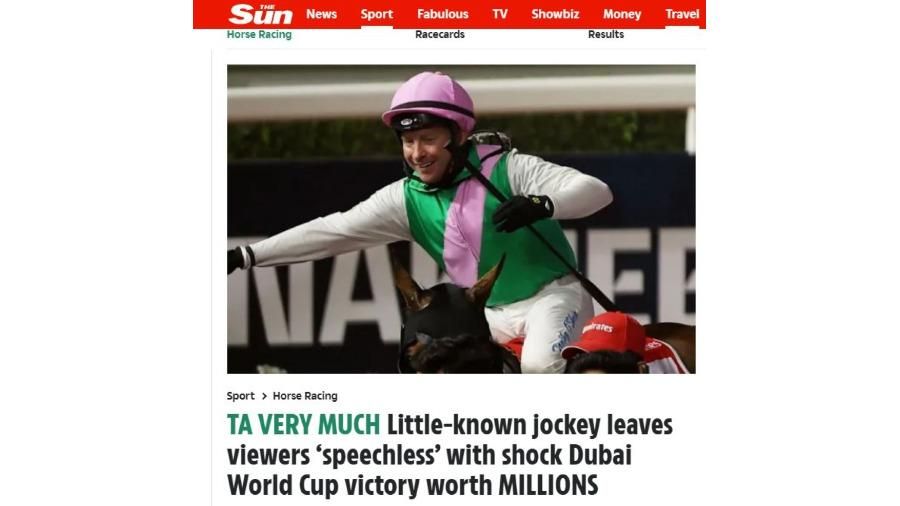 الصحافة العالمية تتفاعل مع كأس دبي للخيول.. سباق استثنائي وانتصارات فريدة