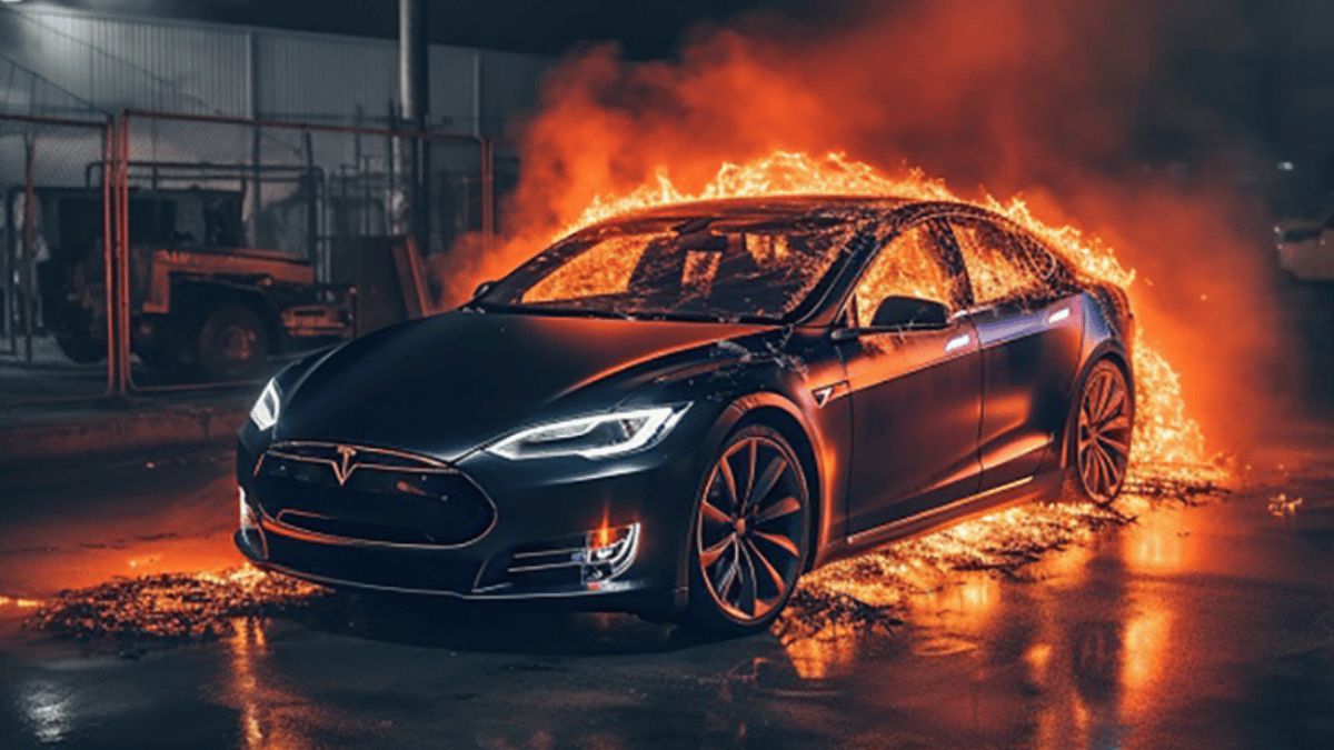 "تركها تحترق أفضل".. تحديات التعامل مع حرائق السيارات الكهربائية