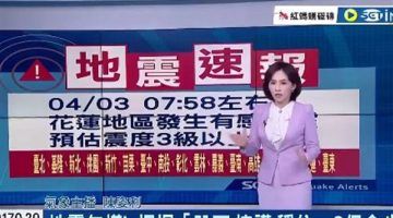 فيديو مرعب.. لحظة وقوع زلزال تايوان خلال بث تليفزيوني|وهذا رد المذيعة