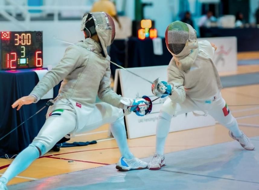 7 لاعبين ولاعبات يمثلون الإمارات في مونديال المبارزة بالسعودية