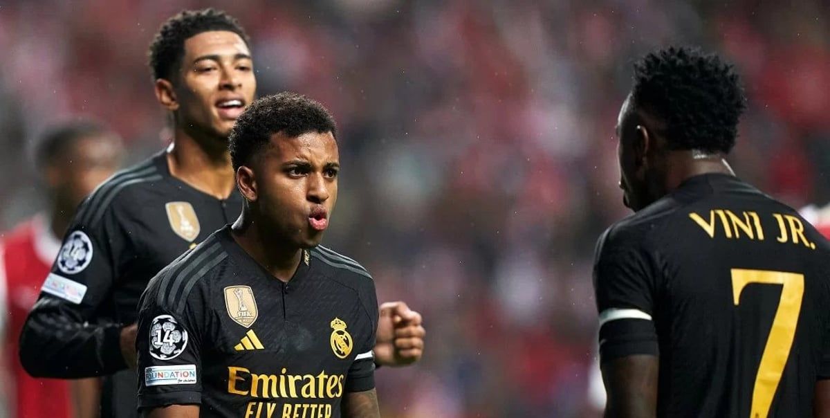 حقيقة مغادرة فينيسيوس وبيلينغهام ورودريغو ريال مدريد بسبب قدوم مبابي