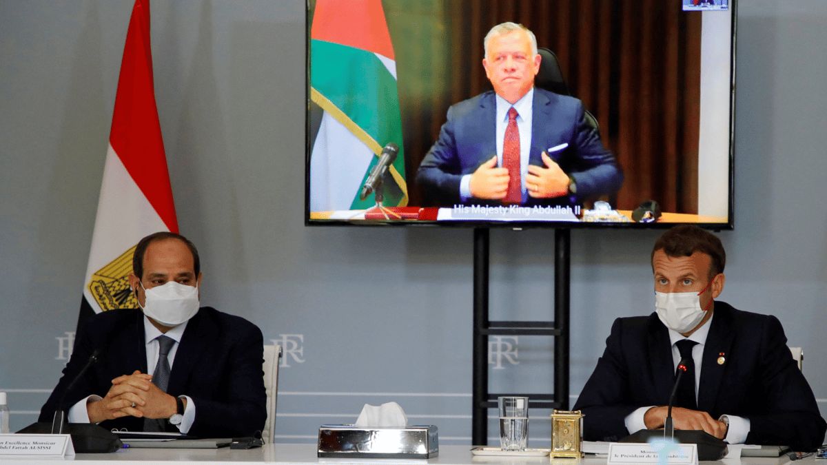 رفح.. عنوان مقال رأي مشترك لماكرون والسيسي وعبدالله الثاني