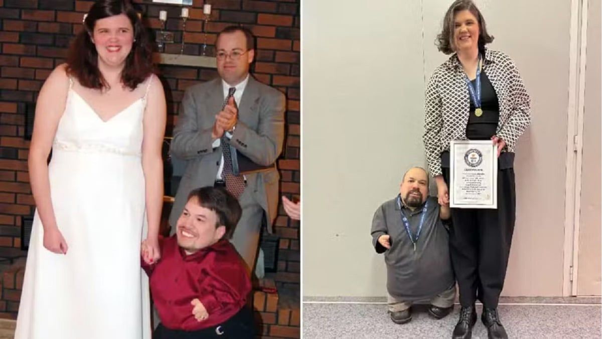 "فارق الطول" يُدخل زوجين موسوعة غينيس