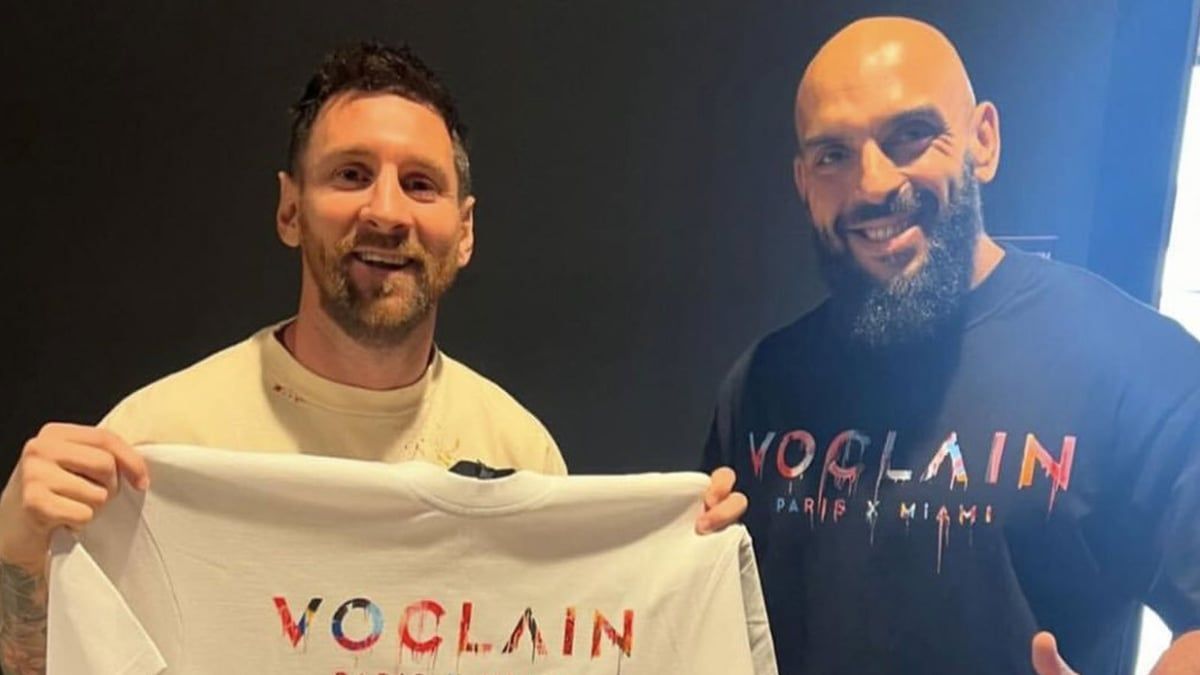 ميسي يروّج لخط الأزياء الخاص بحارسه الشخصي (صور)