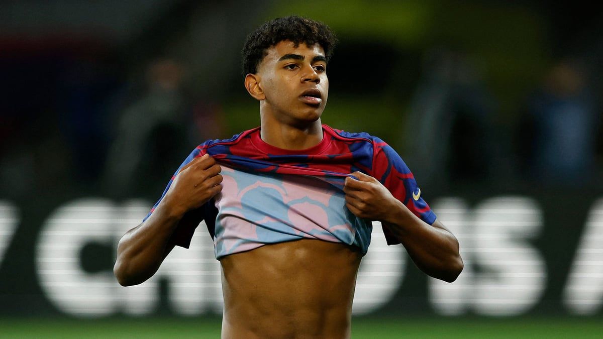 حزن وانهيار يامال بعد خسارة برشلونة (فيديو)