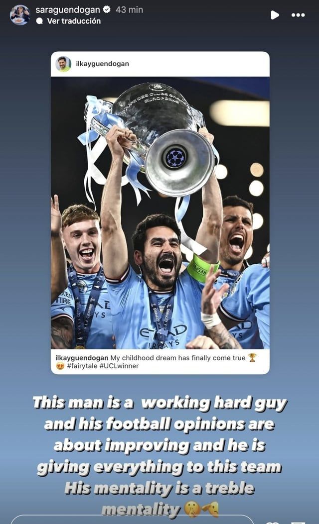 نشرت وحذفت.. زوجة غوندوغان تثير غضب لاعبي برشلونة (صورة)