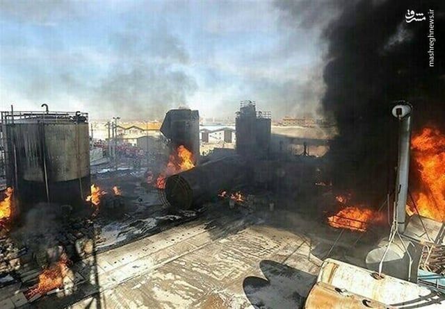 إيران.. حريقان هائلان في طهران وقم (فيديو)