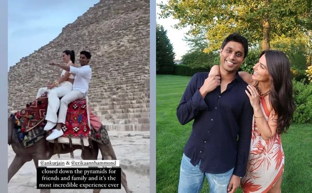 ملياردير أمريكي يقيم حفل زفافه أمام الأهرامات (صور)