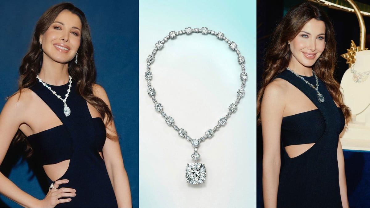 يزن 80 قيراطا.. نانسي عجرم ترتدي ماسة نادرة