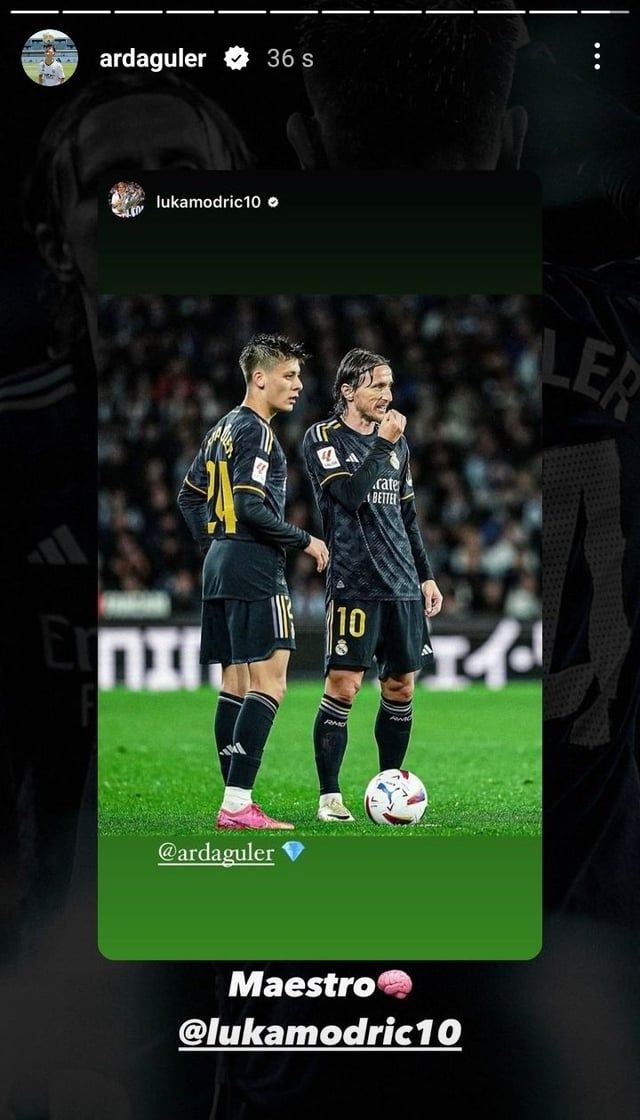 "الجوهرة والمايسترو".. إشادات متبادلة بين مودريتش وغولر