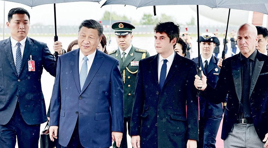 الرئيس الصيني يصل إلى فرنسا بجولته الأوروبية الأولى منذ 2019