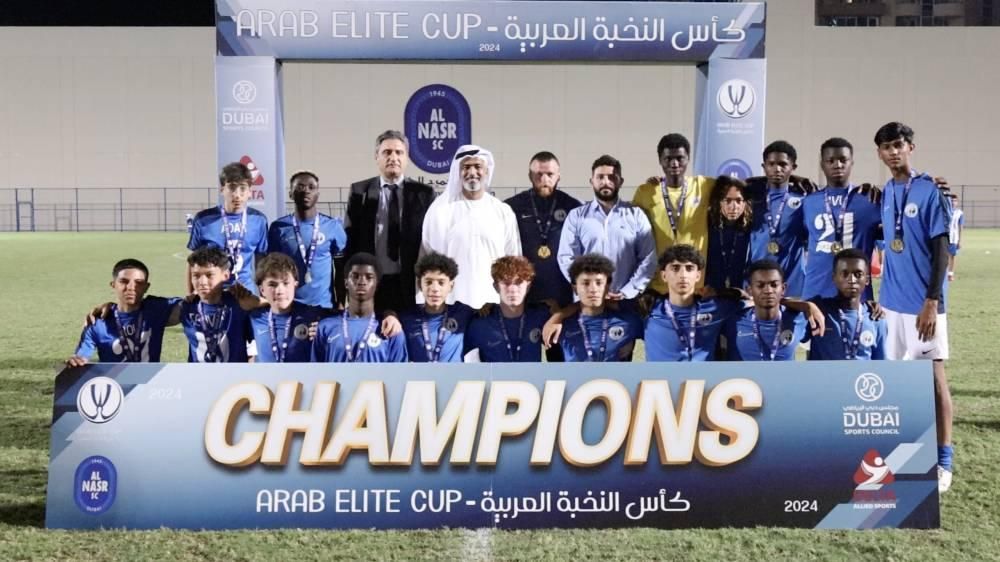الجوهرة العماني يتوج بكأس النخبة العربية للناشئين في دبي