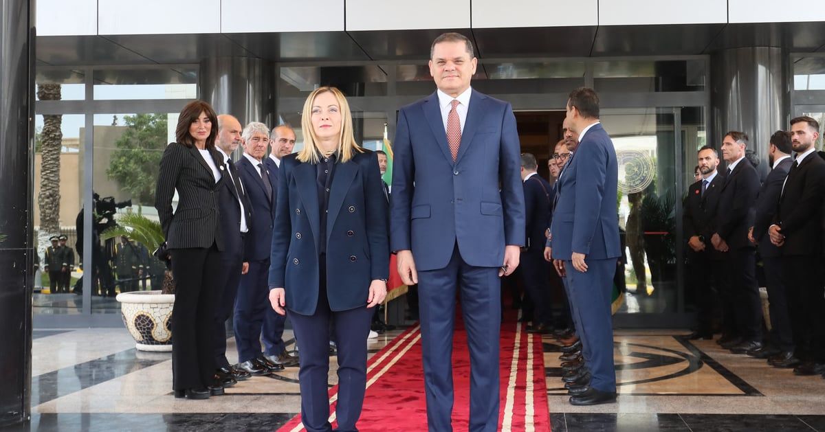 ميلوني تبدأ زيارة إلى ليبيا تلتقي فيها الفرقاء السياسيين