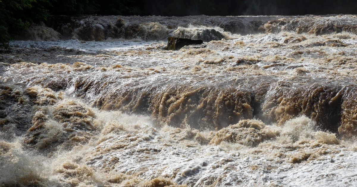 أهالي بلدة سعودية ينهمكون في عملية بحث مضنية عن شاب جرفه السيل