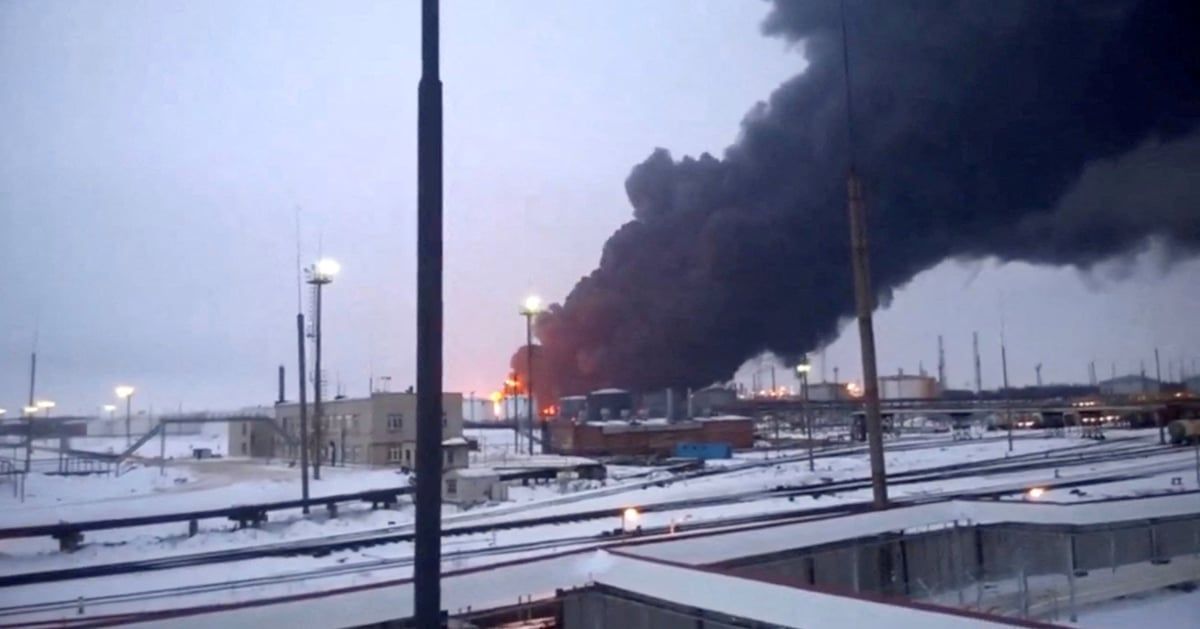 حريق بمصفاة في كالوجا الروسية إثر هجوم أوكراني بمسيّرة