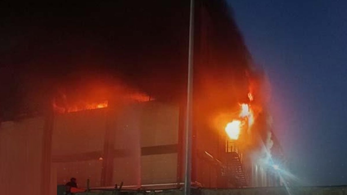 حريق هائل في مخزن لشركة الإسكندرية للأدوية (فيديو)