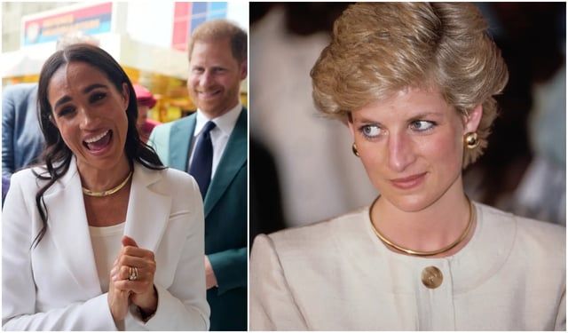 ميغان ماركل تحيي ذكرى الأميرة ديانا بارتداء قلادتها(صور)