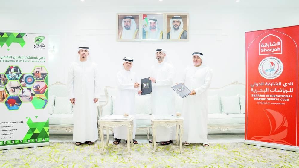 «الشارقة البحري» يوقع 3 مذكرات تفاهم