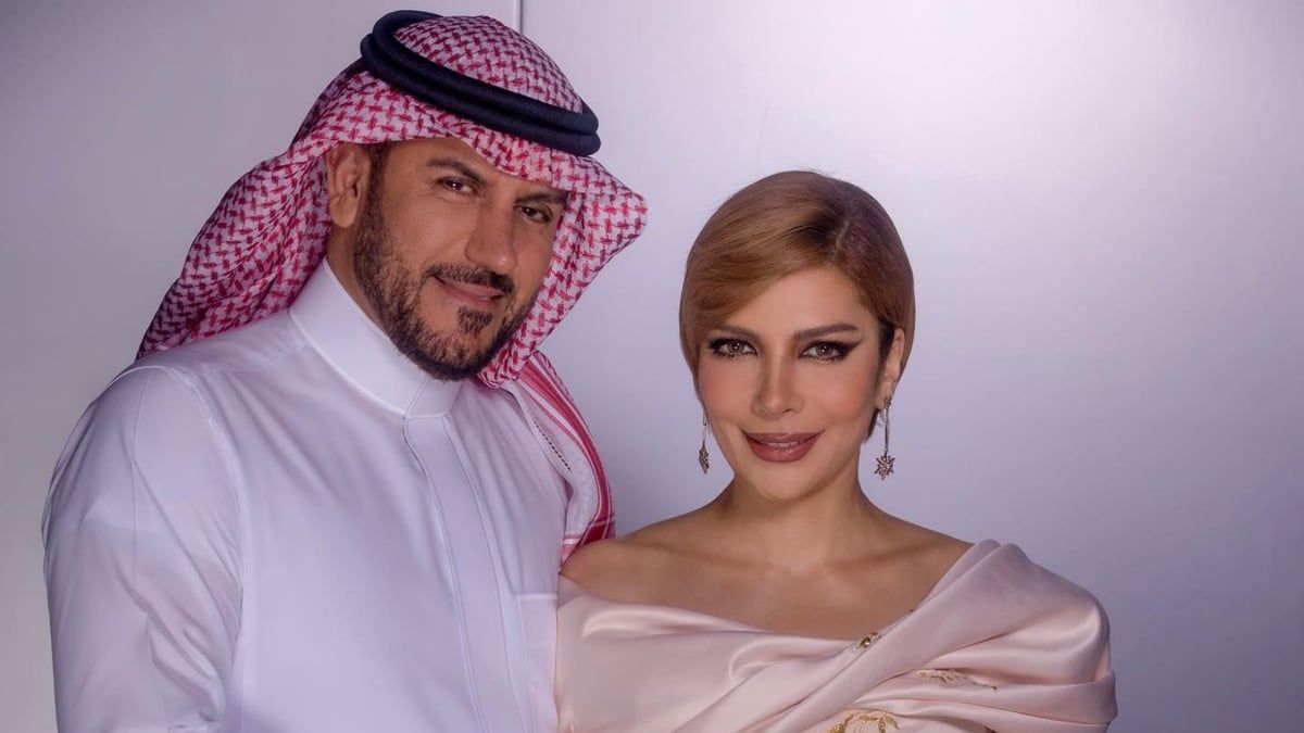 في أول تعليق بعد شائعة انفصالهما.. زوج أصالة "يتغزل" بها