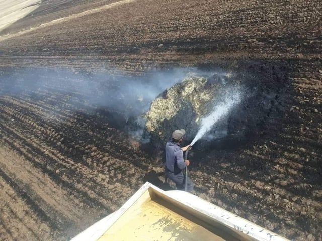 سوريا.. الحرائق تلتهم مساحات واسعة من حقول القمح (صور)