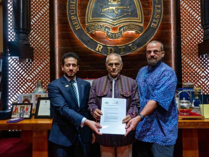 قيس الظالعي يشهد إشهار اتحاد تيمور الشرقية للرجبي