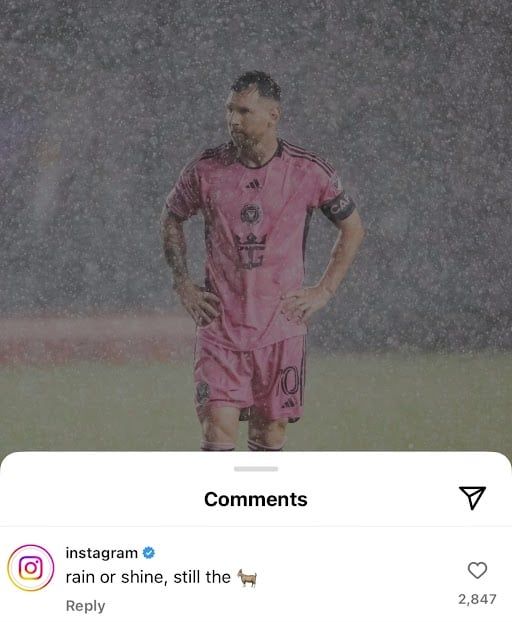 سيغضب رونالدو.. تعليق مثير من إنستغرام على صورة ميسي