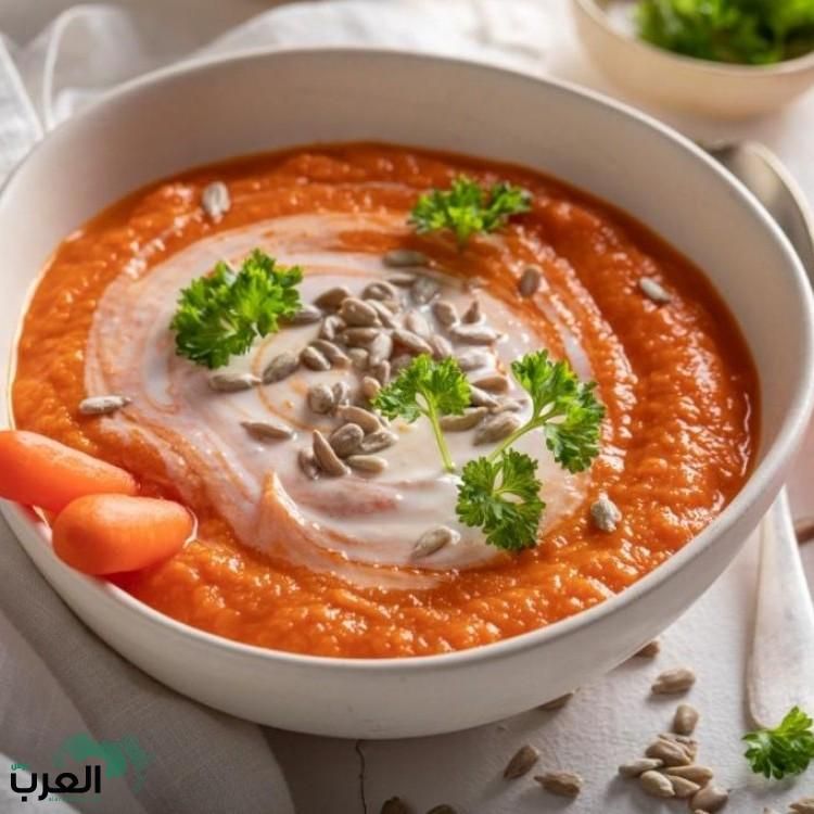 طبق مغذي ذات طعم رائع…طريقة عمل شوربة الجزر بكريمة الطبخ