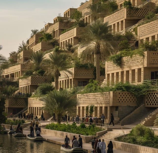 الذكاء الاصطناعي يعيد تصميم مدينة بغداد بطريقة ساحرة (صور)