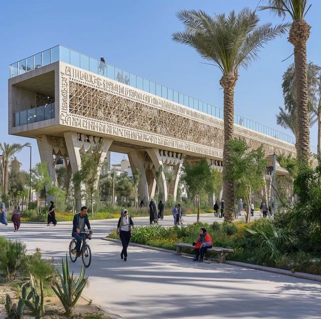 الذكاء الاصطناعي يعيد تصميم مدينة بغداد بطريقة ساحرة (صور)