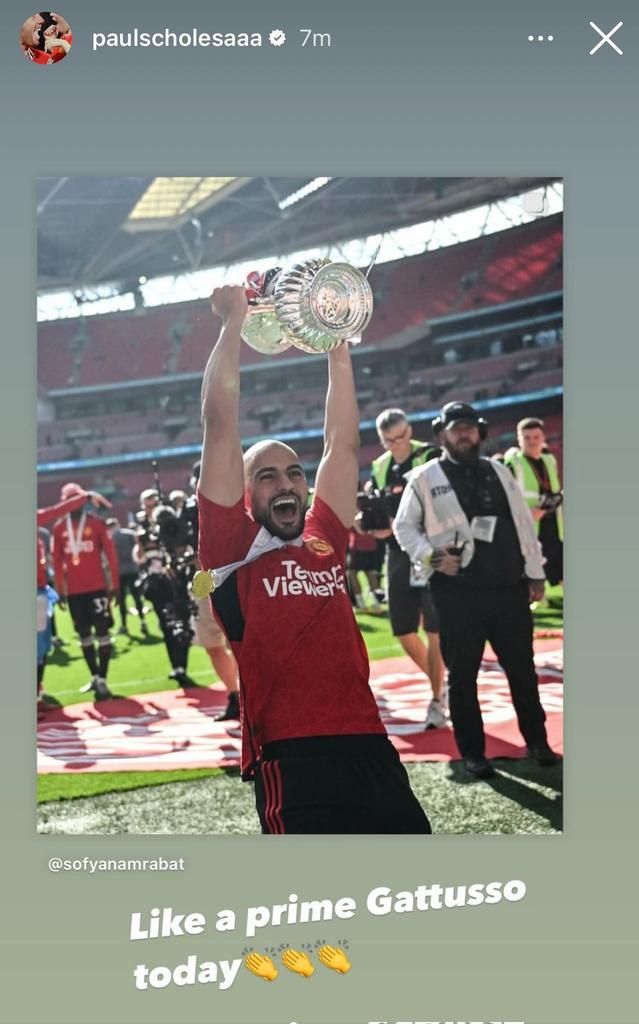 تعليق تاريخي من أسطورة مانشستر يونايتد حول مستوى أمرابط (صورة)